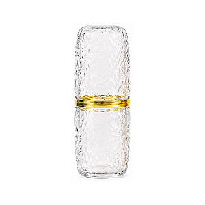 Porta Escova Premium Cristal Texturizada - Allmini