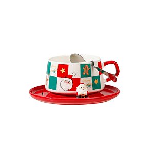 Xícara de Cerâmica Momento Noel - Allmini