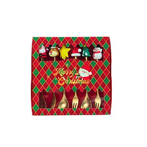 Conjunto de Talheres Natalinos Encanto de Natal - Allmini