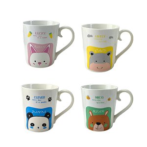 Caneca Bichinhos Happy Friends - Allmini