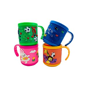 Caneca de Plástico, Diversão em Relevo - Allmini