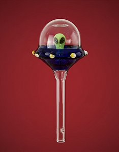 Nave espacial piteira azul