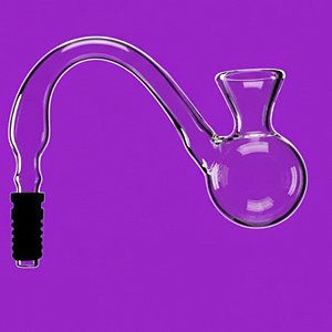 Domeless Funil Oil Bong Gancho borracha macho 10 mm