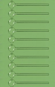 10 Pçs Oil Pipe De Vidro 15cm, bola 25mm, furo 8mm