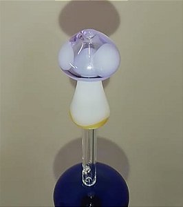 Piteira cogumelo lilás 6mm x 8cm