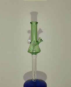 Piteira bong 6mm x 8cm verde