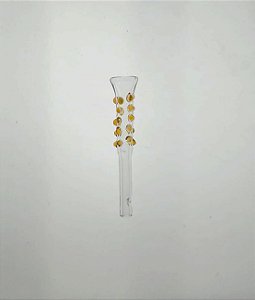 Piteira anti stress 6mm x 7cm âmbar