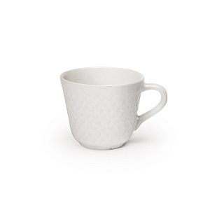 Xícara Café Relevo Conica Branca 65 ml