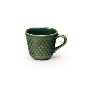 Xícara Café Relevo Conica Verde 65 ml