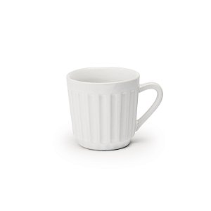 Caneca Canelada Branca 150 ml