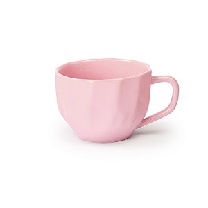 Xícara Chá Prisma Rosa 200 ml