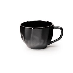 Xícara Chá Prisma Preta 200 ml