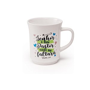 Caneca Americana Branca Decorada Salmo 2 - 220 ml