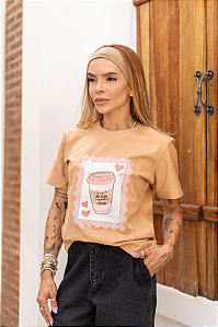 Tshirt Um Pouquinho de Café e Um Montão de Jesus