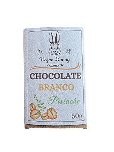 Chocolate branco de pistache 50g