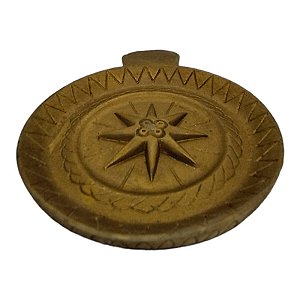 Incensario Prato 10 cm Universal Dourado em Resina