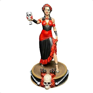 Rosa Caveira Taça (R) - Resina - Umbanda Candomble