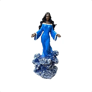 Iemanjá Onda (R) 26 cm - Resina - Umbanda Candomble