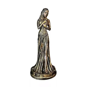 Pomba Gira Rosa Negra (D) 22 cm - Resina - Umbanda Candomblé