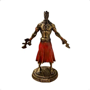 Xangô G (D) 25cm - Resina - Umbanda Candomblé