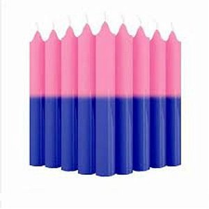 Vela Palito Rosa e Azul Kilo