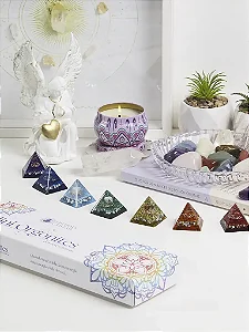 Kit Mini Orgonites Pirâmides dos 7 Chakras