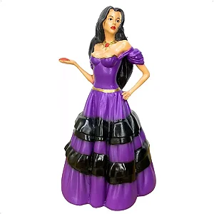 Imagem Pomba Gira 26cm resina roxa