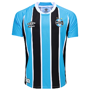 Camisa Grêmio I 25/26 - Torcedor Umbro Masculina - Azul e preto