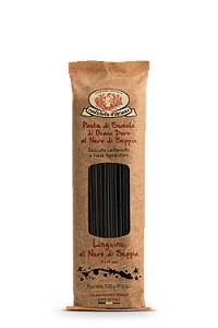 Linguine Nero Di Seppia Trafilata Al Bronzo Italiano Rustichella 500G