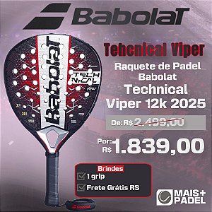 Raquete de Padel Babolat Technical Viper 2025