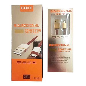 CABO BIDIRECIONAL KAIDI KD-312 - ACABEMENTO COURO