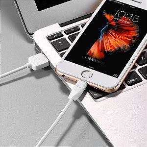 CABO HOCO X1 - 2 CABOS EM 1 CAIXA - 1M PARA IPHONE