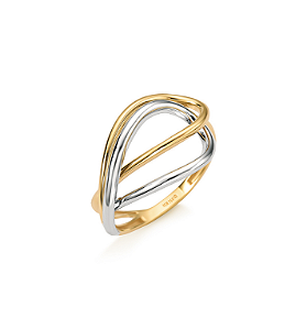 ANEL DE OURO 18K INFINITO DUO LISO
