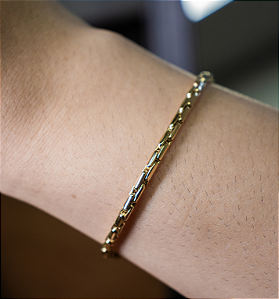 PULSEIRA NAVETE OURO 18K