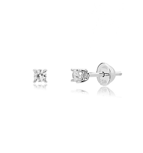 BRINCO DE OURO 18K SOLITÁRIO COM DIAMANTES