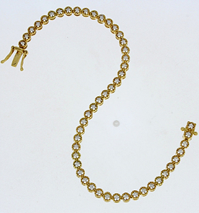 PULSEIRA RIVIERA VERENA EM OURO 18K COM DIAMANTES