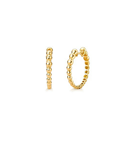 BRINCO DE OURO 18K ARGOLA ESFERAS