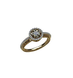 ANEL OURO 18K COM DIAMANTES