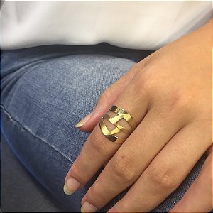 ANEL DE OURO 18K AN1052 T20