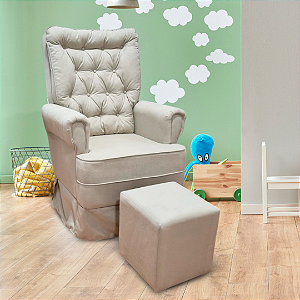 Poltrona Catarina + Puff Simples
