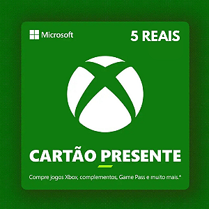 Gift Card Xbox R$5 Reais