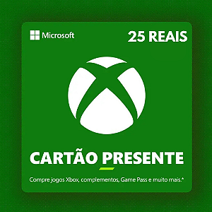 Gift Card Xbox R$25 Reais