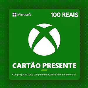 Gift Card Xbox R$100 Reais