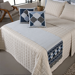 Kit Peseira Grécia 5 Peças Queen 60% Algodão / 40% Poliéster Tecido Jacquard Aco