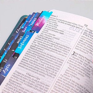 Abas Adesivas para Bíblia | Jornada com Deus Através das Escrituras | Nébula