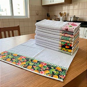 Pano de Prato Luma Formato:Kit com 10 pçs