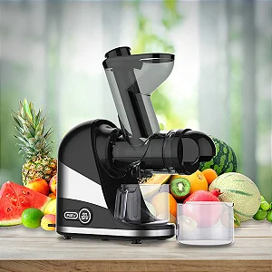 Extrator de Suco Moedor Espremedor Slow Juicer Horizontal (Mastigadora) – Prensagem a Frio