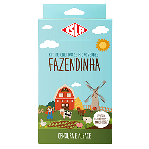 Kit de Cultivo Microverdes Fazendinha de Cenoura e Alface