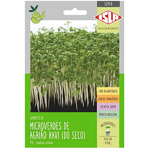 Sementes Microverdes Brotos De Agrião Do Seco Super