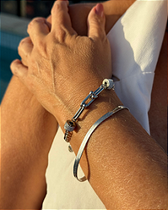 Pulseira Fita Steel Glow Inox